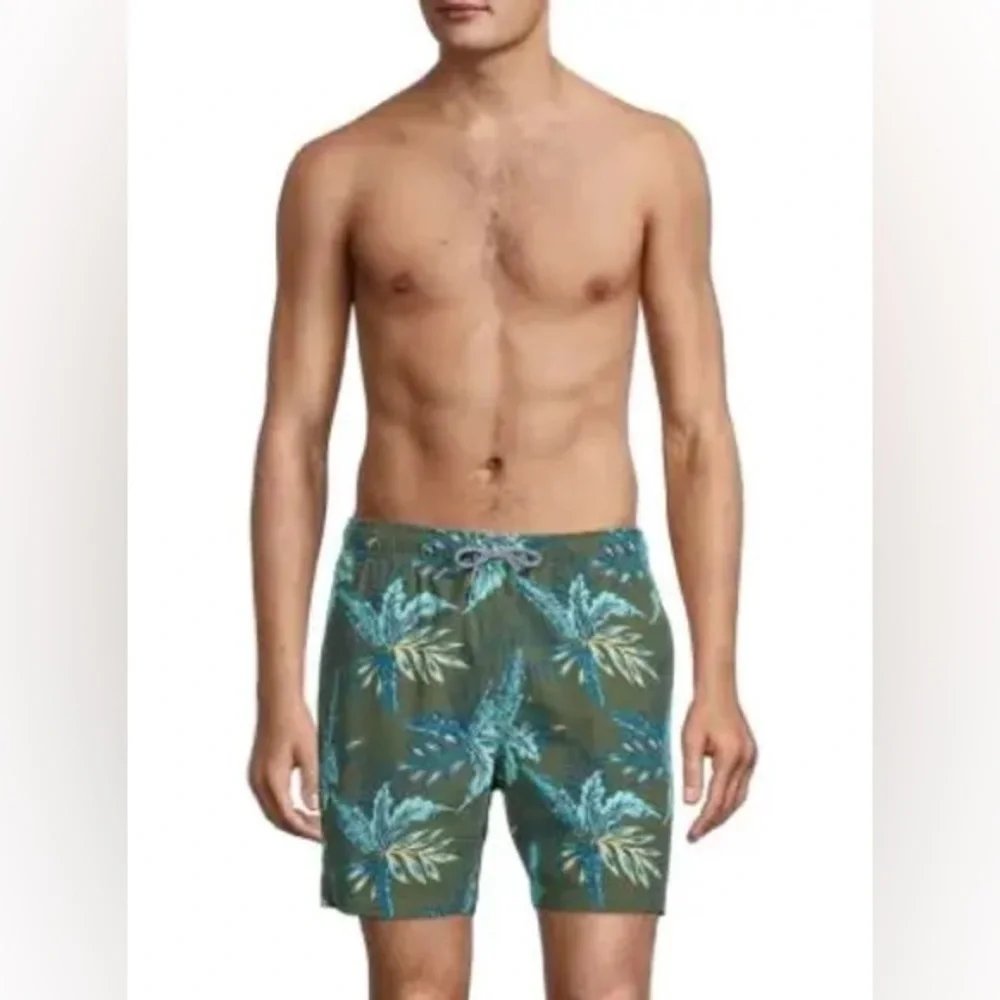 Public Beach men’s size Large Swim Shorts trunks tropical beach